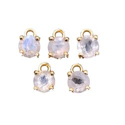 Colgante Plata Dorada Mujer CHM0015DOPLXX Piedras Minerales Piedra Luna (1) Unidad