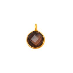 Colgante Plata Dorada Mujer CHM0021DOCH Piedra Mineral Cuarzo Ahumado
