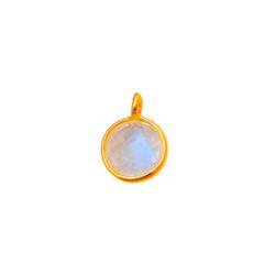 Colgante Plata Dorada Mujer CHM0021DOPL Piedra Mineral Piedra Luna