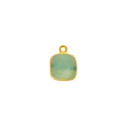Colgante Plata Dorada Mujer CHM0022DOCA Piedras Minerales Calcedonia