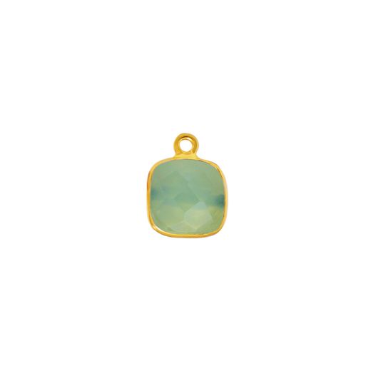 Colgante Plata Dorada Mujer CHM0022DOCA Piedras Minerales Calcedonia