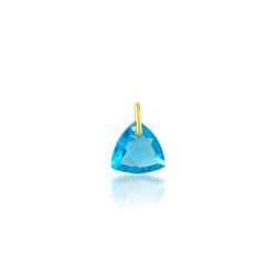 Colgante Plata Dorada Mujer CHM0046DOAP Piedra Mineral Apatita