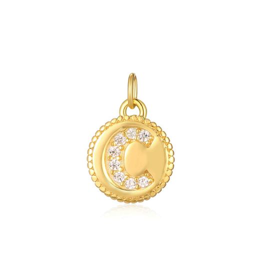 Colgante Plata Dorada Mujer CHZ0036DOCZC Letra C Circonitas