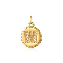 Colgante Plata Dorada Mujer CHZ0036DOCZW Letra W Circonitas