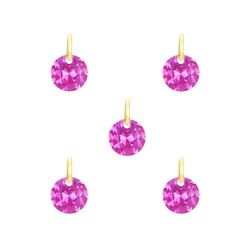 Colgante Plata Dorada Mujer CHZ0065DOHP Circonita Rosada (1) Unidad