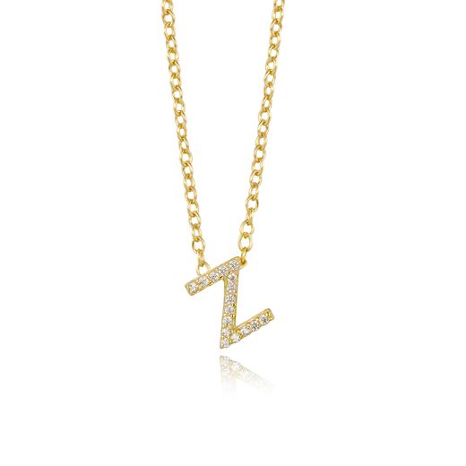 Colgante Plata Dorada Mujer COZ0172DOZ Letra Z C. Circonitas