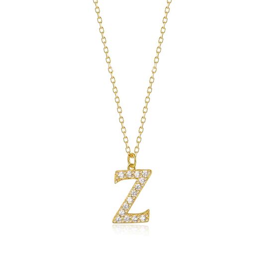 Colgante Plata Dorada Mujer COZ0283DOCZZ Letra Z C. Circonitas