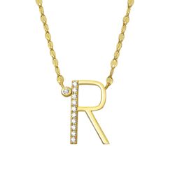 Colgante Plata Dorada Mujer COZ0345DOR Letra R C. Circonitas