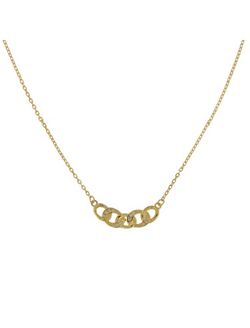 Colgante Plata Dorada Mujer PGAR781/C Aros Entrelazados