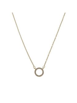 Colgante Plata Dorada Mujer PGAR846/C Aro Circonitas