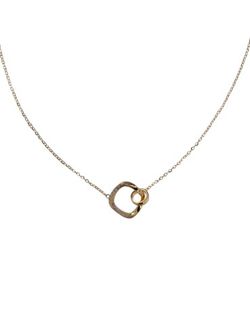 Colgante Plata Dorada Mujer PGAR868/C Cuadrado Irregular Circonitas