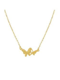 Colgante Plata Dorada Mujer PGAR914/C Mariposas En Brillo