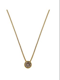 Colgante Plata Dorada Mujer PPRC8/C Punto D. Luz Circonita Redonda