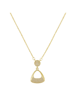 Colgante Plata Dorada Mujer PSET219/3C Circonitas