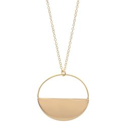 Colgante Plata Dorada Sovrani AVP317 Circulo