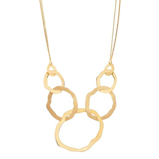 Sovrani AVP337 Gold Plated Irregular Circles Pendant