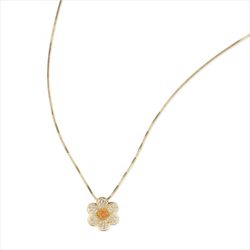 Colgante Plata Dorada Sovrani J12728 Flor C. Circonitas Amarilla Bicolor Blancas 40+5cm