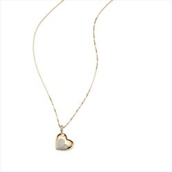 Colgante Plata Dorada Sovrani J12762 Corazón Circonitas 40+5cm