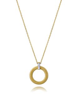 Colgante Plata Dorada Viceroy 13243C100-30 Redondo Circonitas