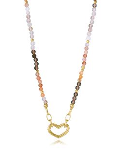 Colgante Plata Dorada Viceroy 13262C100-94 Corazón Piedras Cristal