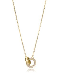 Colgante Plata Dorada Viceroy 2353C100-30 Doble Aro Entrelazados Circonitas