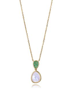 Colgante Plata Dorada Viceroy 2364C100-92 Circonitas Verdes Madre Perla
