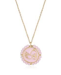 Colgante Plata Dorada Viceroy Niña 13184C100-47 Ángel De La Guarda Esmalte Rosa