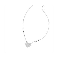 Colgante Plata J11642 Corazón Circonitas 40+5cm