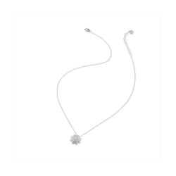 Colgante Plata J11656 Flor Circonitas 40+5cm