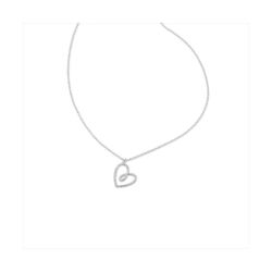 Colgante Plata J11660 Corazón Circonitas 40+5cm