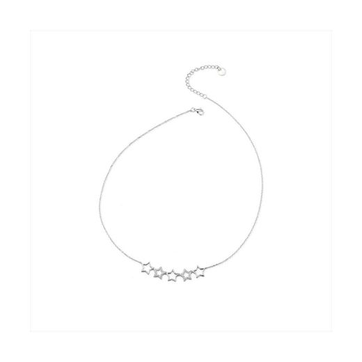 Colgante Plata J11663 Estrellas Circonitas 40+5cm