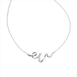 Colgante Plata J12707 Entorchado Circonitas 40+5cm