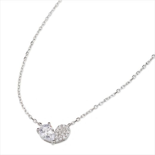 Colgante Plata J12798 Corazón Circonitas 40+5cm
