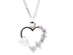 Colgante Plata Liska LAD7332CL Corazón Circonitas