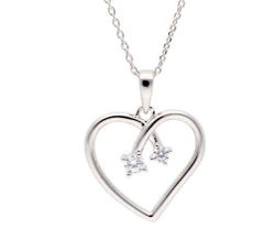 Colgante Plata Liska LAD7342CL Corazón Circonitas