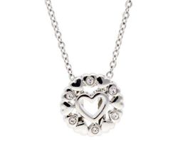 Colgante Plata Liska LM61CD Corazón Circonitas