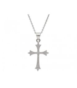Colgante Plata Liska Mujer LAD1198CL Cruz Circonitas