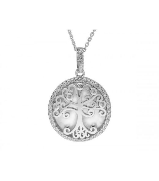 Penjoll Plata Liska Dona LAD3046CL Arbre De la Vida Circonites