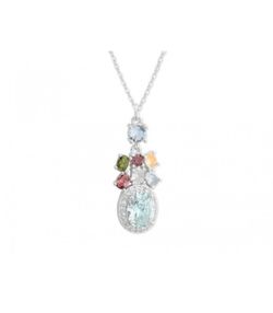 Colgante Plata Liska Mujer LAD3104CL Circonitas Multicolor