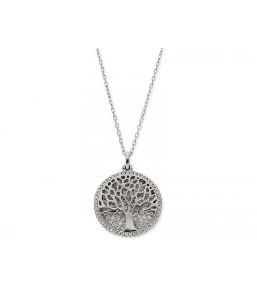 Pendentif Liska en argent pour femme LAD4460CL, arbre de vie en zircone