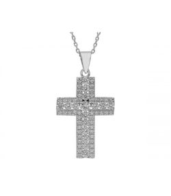 Colgante Plata Liska Mujer LAD4749CL Cruz Circonitas