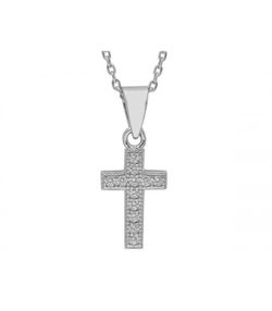 Colgante Plata Liska Mujer LAD4750CL Cruz Circonitas