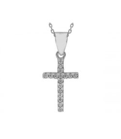 Colgante Plata Liska Mujer LAD4751CL Cruz Circonitas