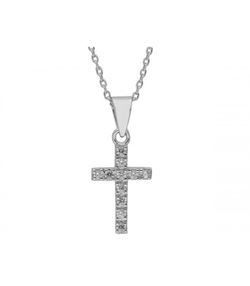 Colgante Plata Liska Mujer LAD4752CL Cruz Circonitas