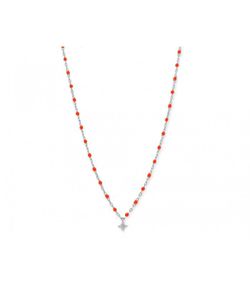Colgante Plata Liska Mujer LAD8117CL-C Piedras Naturales Cruz