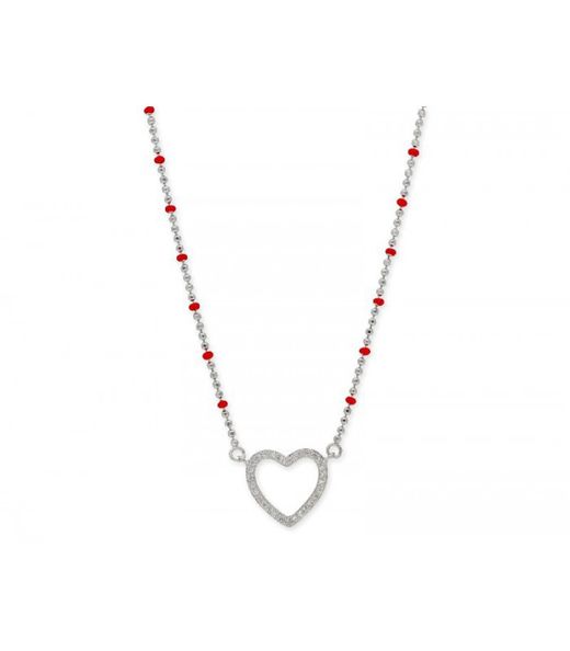 Colgante Plata Liska Mujer LAD8147CL-RJ Corazón Circonitas