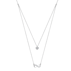 Colgante Plata Lotus LP1680-1/3 Infinito - Corazón Circonitas