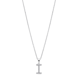 Colgante Plata Lotus LP1958-1/I Letra I Circonitas