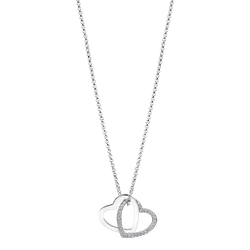 Colgante Plata Lotus LP1991-1/1 Corazón Circonitas Entrelazados