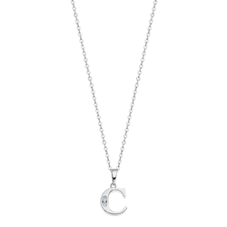 Colgante Plata Lotus LP3054-1/C Letra C Circonitas